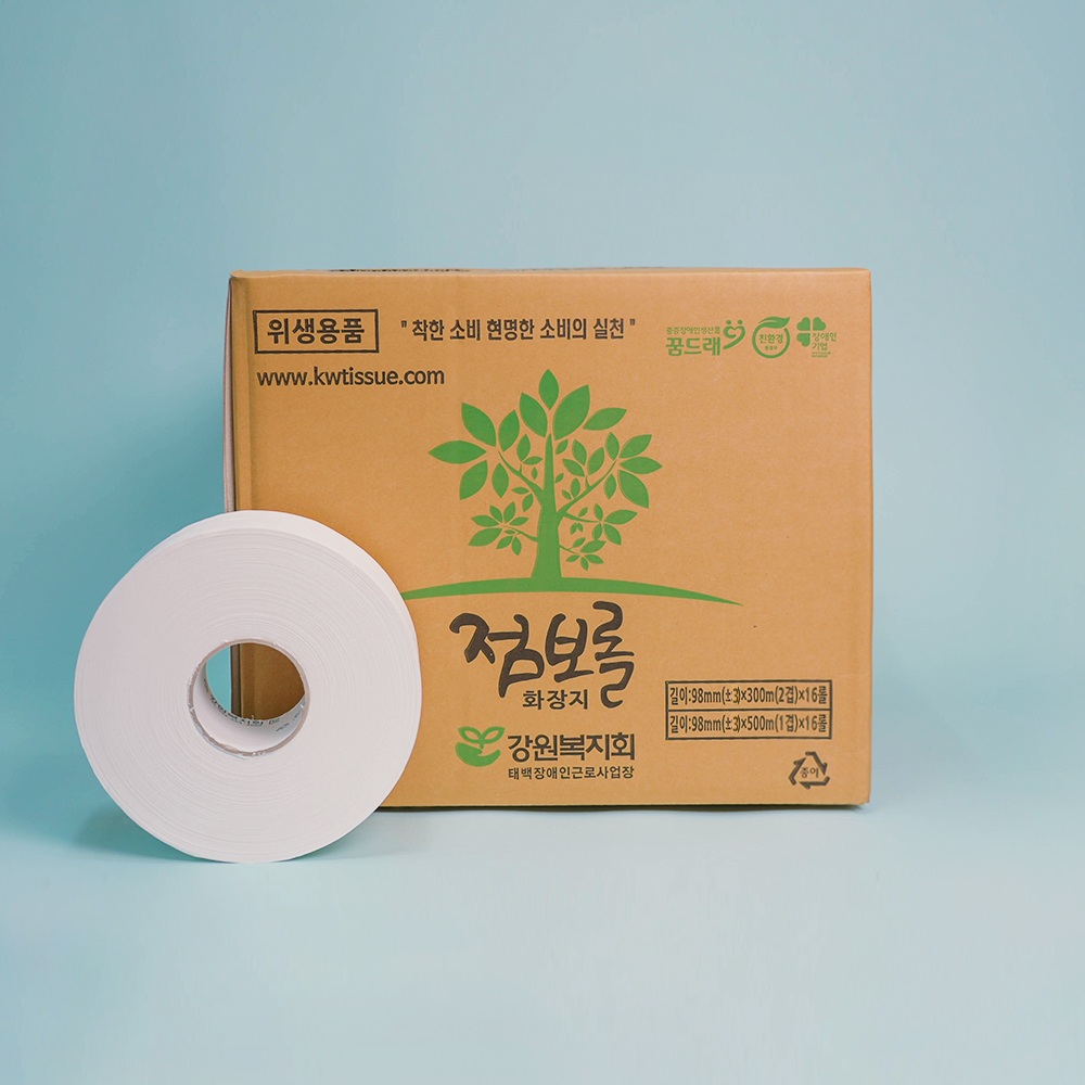 점보롤 화장지(kwtissue 1겹, 500M)